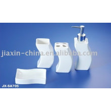 Hotel white color porcelain bath room set JX-SA705